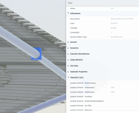 ACC Viewer 3D-Ansicht – Civil 3D Eigenschaften anzeigen – Abbildung 4