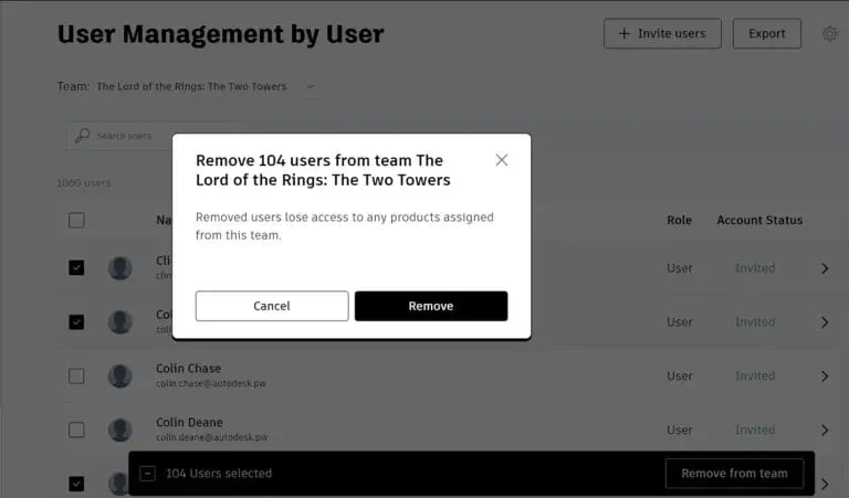 Autodesk Account: Single Sign-On, Nutzungsberichte und Massenlöschung für Administratoren – Abbildung 5