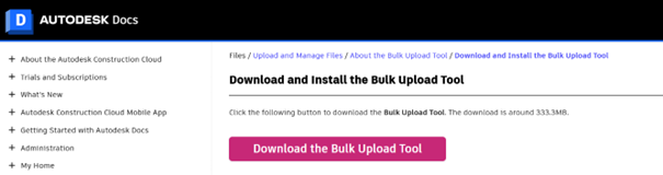 Autodesk Construction Cloud: DWG Integrity and Migration for Docs und Bulk Upload Tool – Abbildung 5