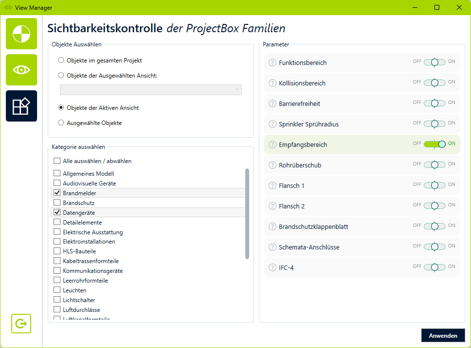auxalia Revit ProjectBox: View Manager – Extras – Abbildung 11