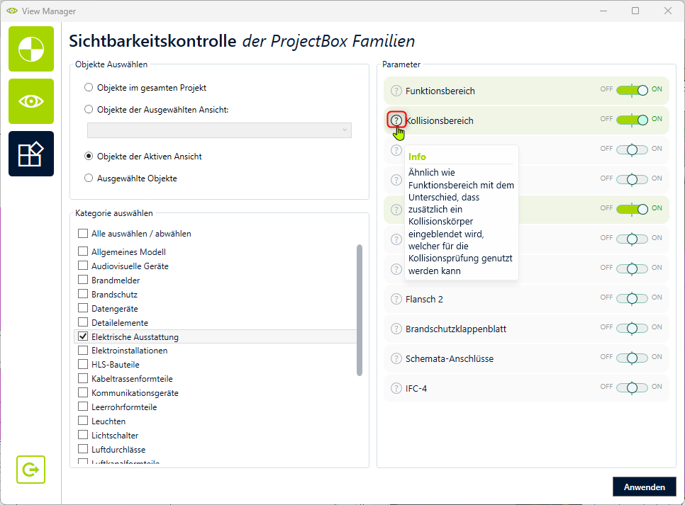 auxalia Revit ProjectBox: View Manager – Extras – Abbildung 7
