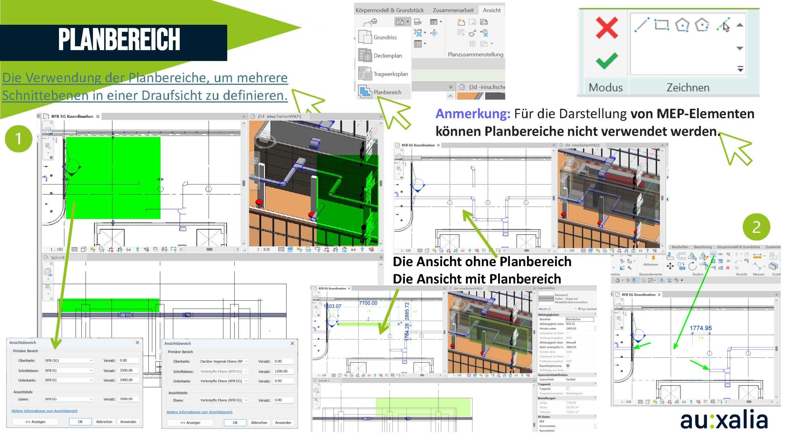 Planbereiche in Autodesk Revit: Wichtige Hinweise und Besonderheiten – Abbildung 1