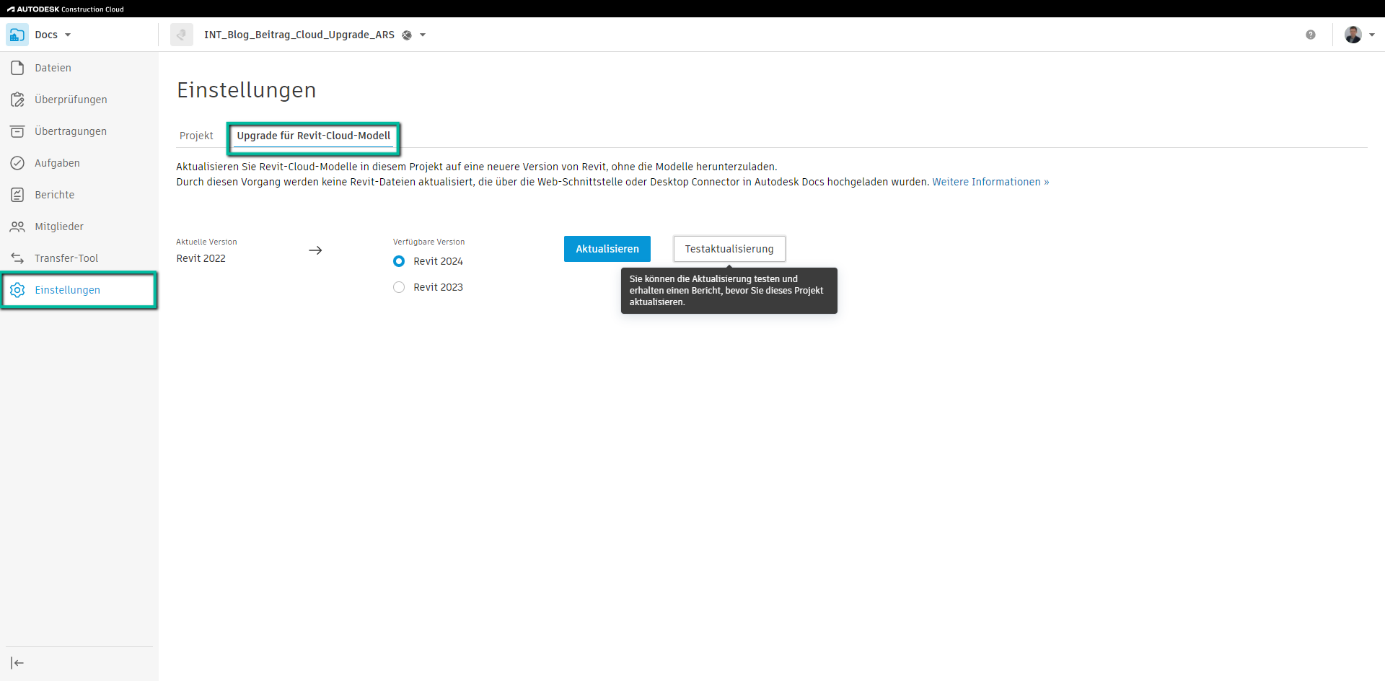 Revit & ACC: Cloud-Modell-Upgrade und Arbeitsweisen im Detail – Abbildung 4