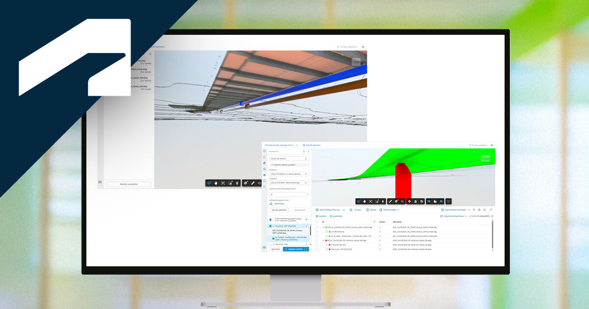 Tiefbauwerkzeuge in Model Coordination der Autodesk Construction Cloud