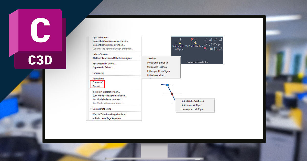 Autodesk Civil 3D 2026: Erweiterte Bearbeitung von Elementkanten