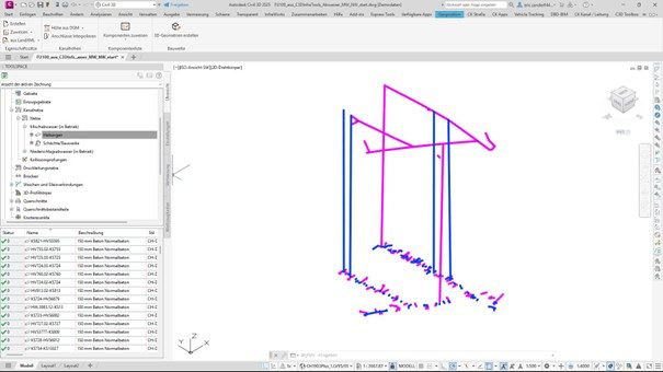 auxalia Civil Infra Tools – Vom 2.5D Leitungskataster in die 3D Infrastrukturplanung