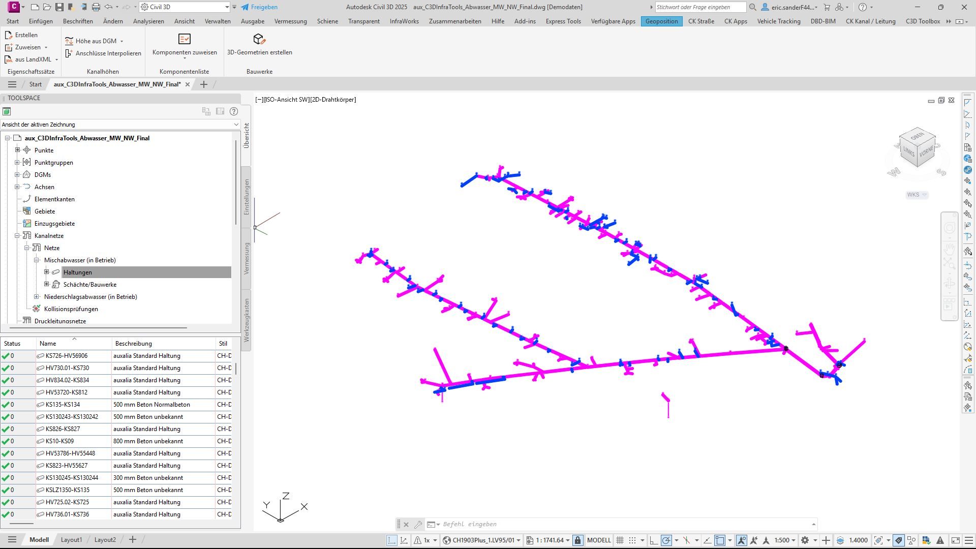 auxalia Civil Infra Tools – Vom 2.5D Leitungskataster in die 3D Infrastrukturplanung