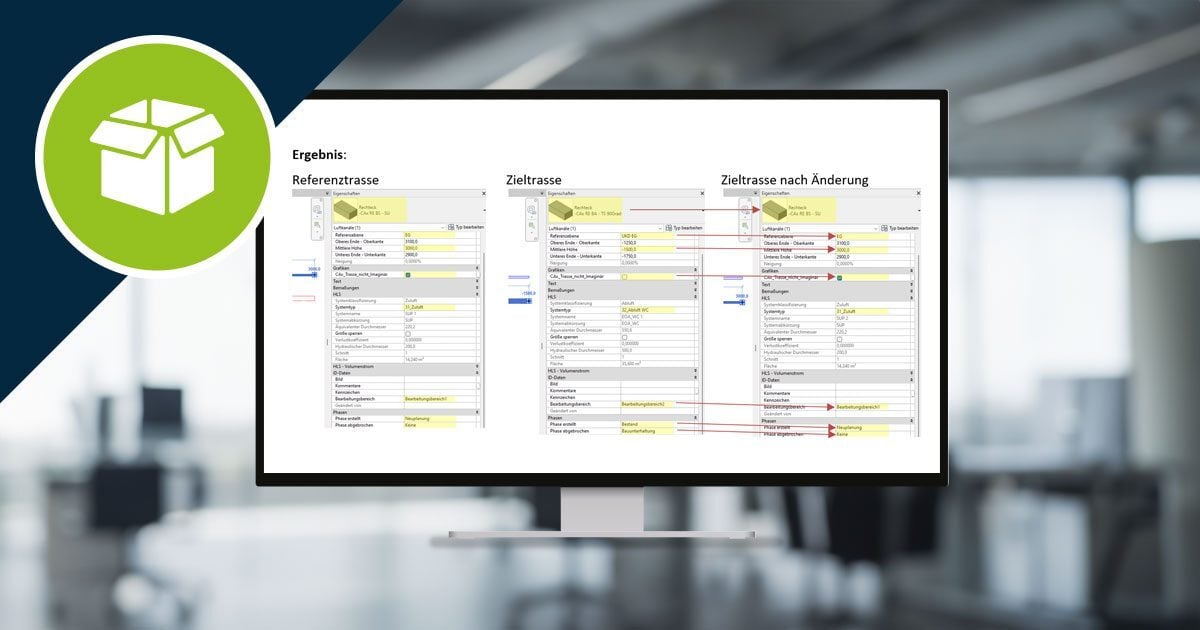 auxalia Revit ProjectBox: Projektstandards, Parameter und Eigenschaften mit voller Flexibilität und Präzision übertragen