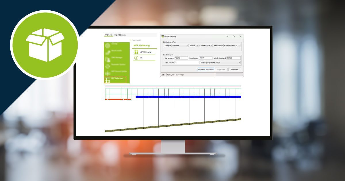 Effizienteres BIM-Management: auxalia Revit ProjectBox bringt assoziative MEP-Halterungen