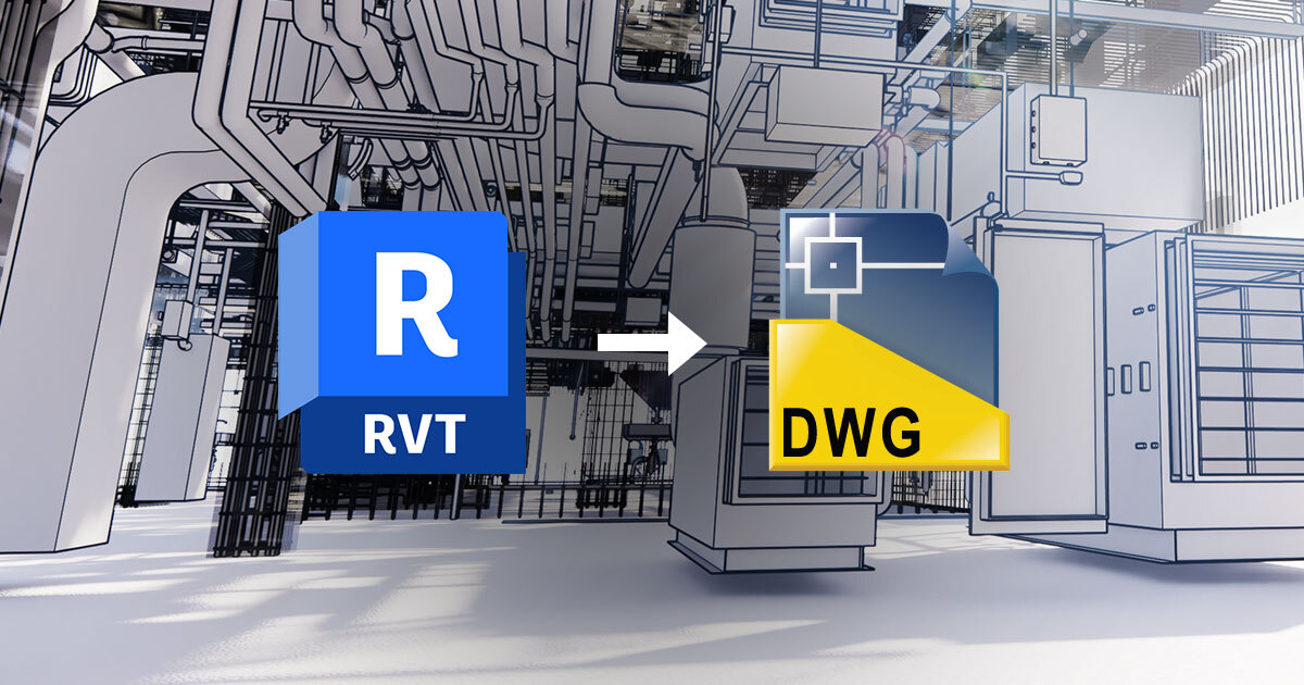 Exporteinstellungen für DWG aus Revit in der TGA-Planung