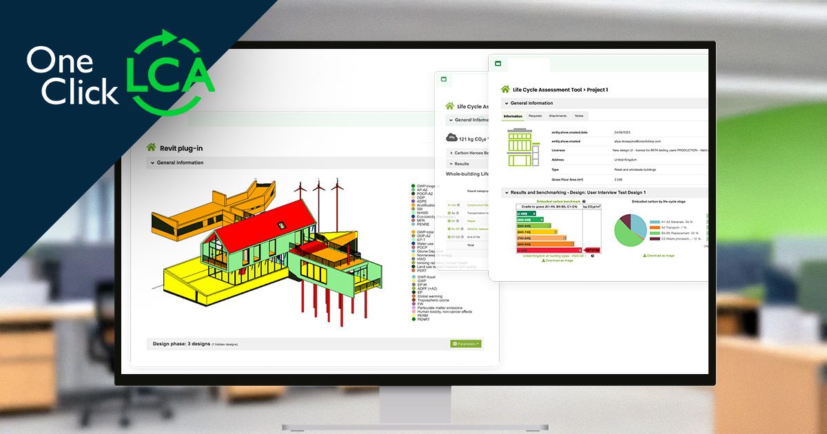 Mehrschichtige Bauteile und Ökobilanz: BIM und Nachhaltigkeit mit One Click LCA