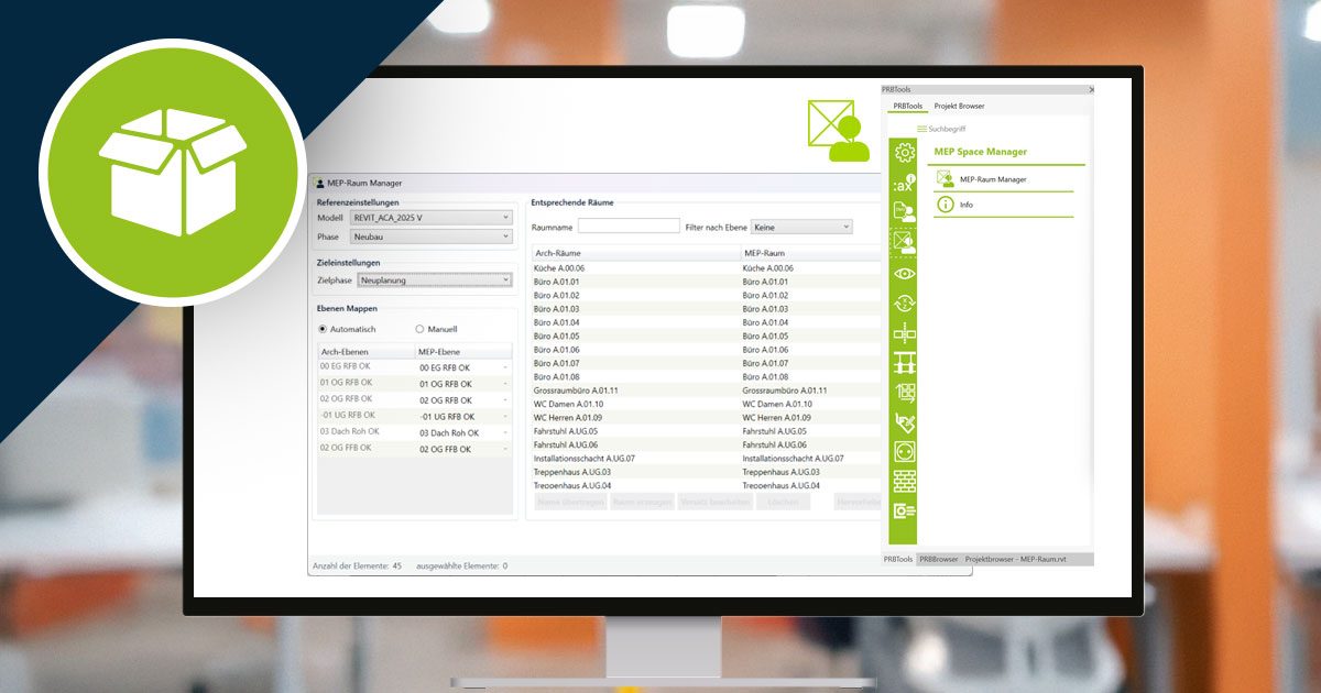 MEP-Räume in Revit: Herausforderungen, native Lösungen und der Mehrwert durch den MEP Space Manager