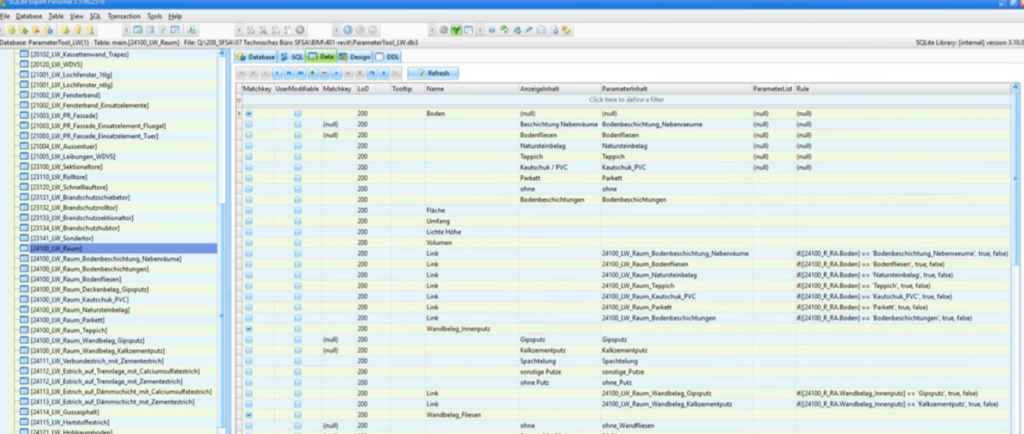 Highspeed BIM mit dem Revit ParameterTool