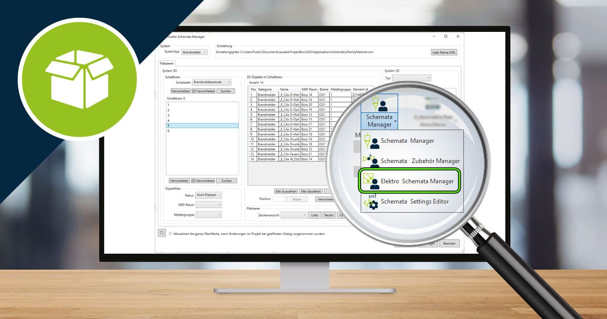 Revit ProjectBox: Update für Revit 2022 &amp; 2023 mit Elektro Schemata Manager