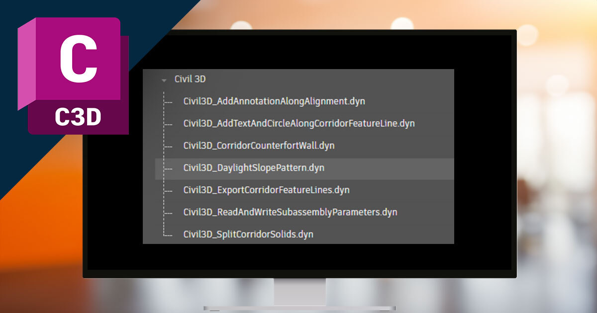 Weitreichende Neuerungen in Dynamo für Autodesk Civil 3D 2025